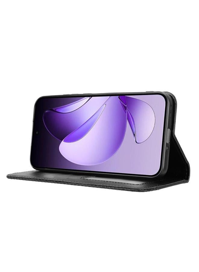 S-TOP Case For OPPO Reno13 5G Global Magnetic Buckle Retro Texture Leather Phone Case - Image 5