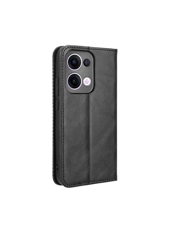 S-TOP Case For OPPO Reno13 5G Global Magnetic Buckle Retro Texture Leather Phone Case - Image 3