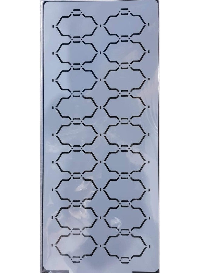 Cake Decor Wedding Cake Stencil, Cake Border Side Decoration Tool Diamond Design SBST-029