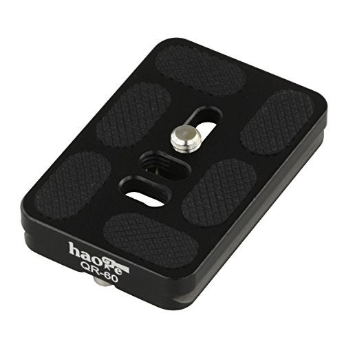 Haoge 60mm QR Quick Release Plate with D-Ring Screw Fits Arca-Swiss Standard for Tripod Ball Head Clamp Camera Lens - Image 2