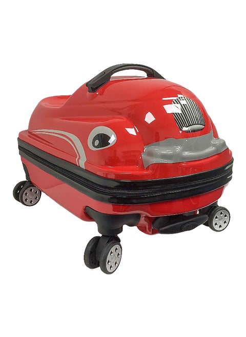 Dashmobile Telescopic Handle Kids Travel Trolley Bag Red and Grey 20 Inch T0397