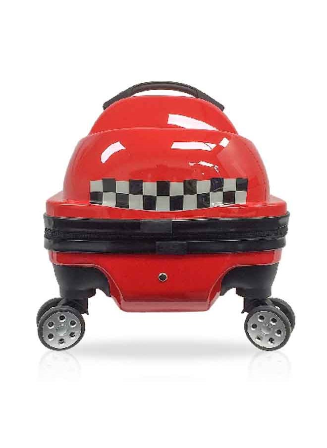 TUCCI - Dashmobile Telescopic Handle Kids Travel Trolley Bag Red and Grey 20 Inch T0397 - Image 1