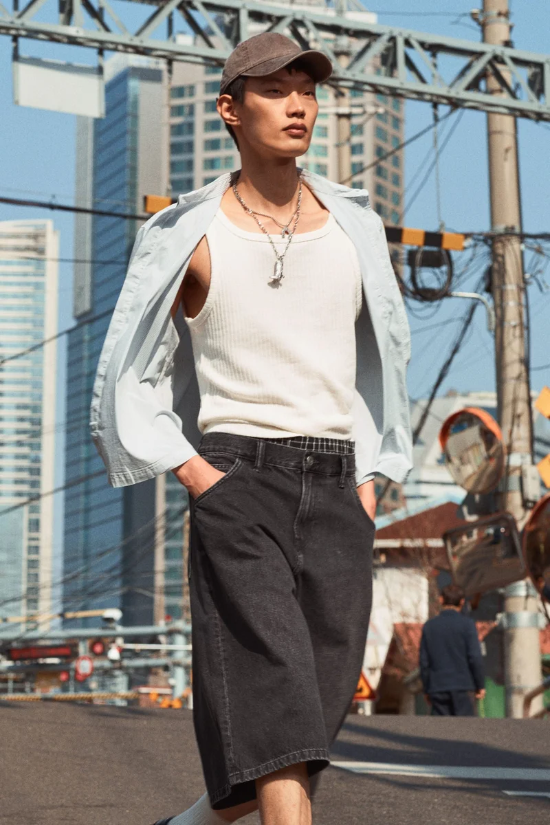 H&M Super Baggy Denim shorts