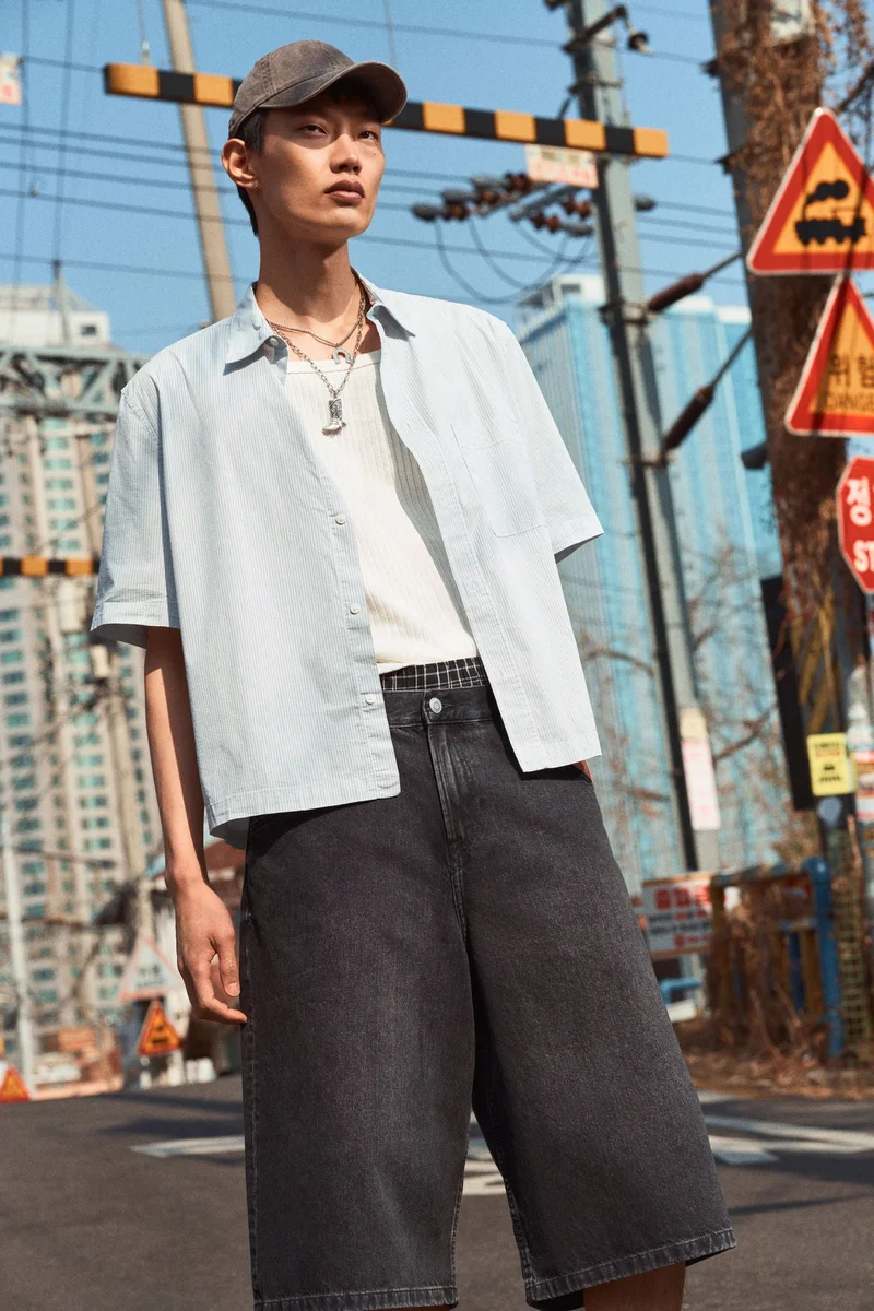 H&M Super Baggy Denim shorts