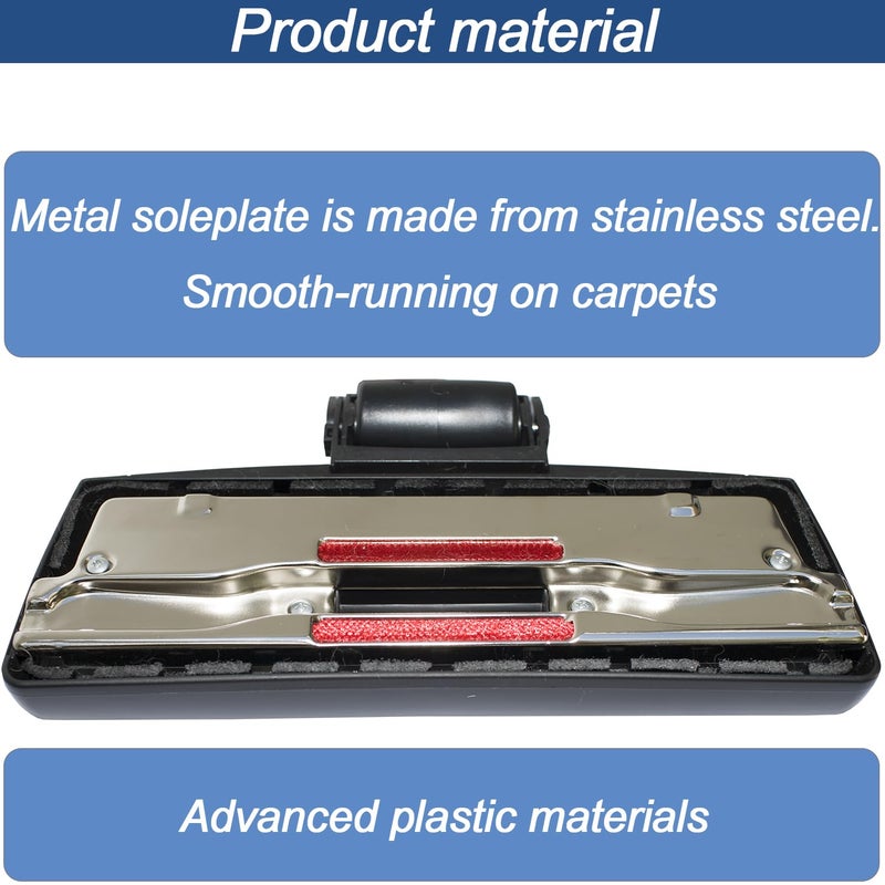 GHAMADE Replacement Vacuum Head Compatible with Miele Vacuum Cleaners| Works on Low-Pile Carpets and All Smooth Floors | 35MM Vacuum Floor Brush and Carpet Attachment | Hardwood Floor Attachment - Image 5