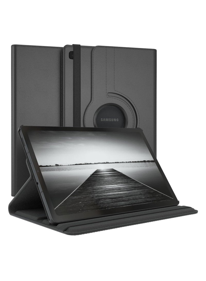 DUSALA 360 Degree Rotating Stand Auto Sleep Wake Folio Leather Smart Cover for Samsung Galaxy Tab S7 FE 12.4 -Inch (SM-T730)