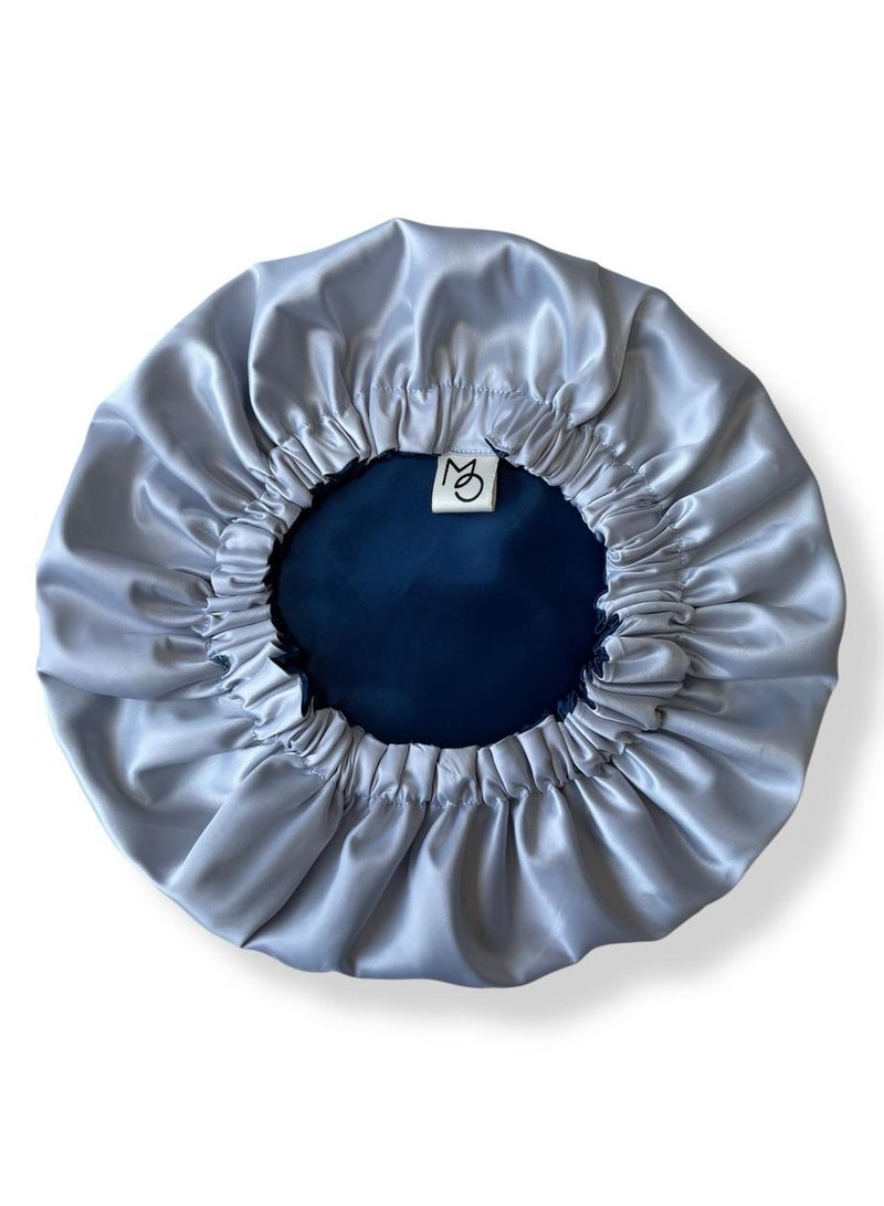 MO Satin Bonnet (Grey-Petrol)