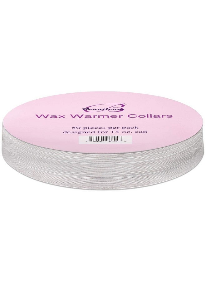 Beauticom (50 Pieces) Wax Warmer Universal Protective Collars Ring For 14Oz Wax Can - Image 2