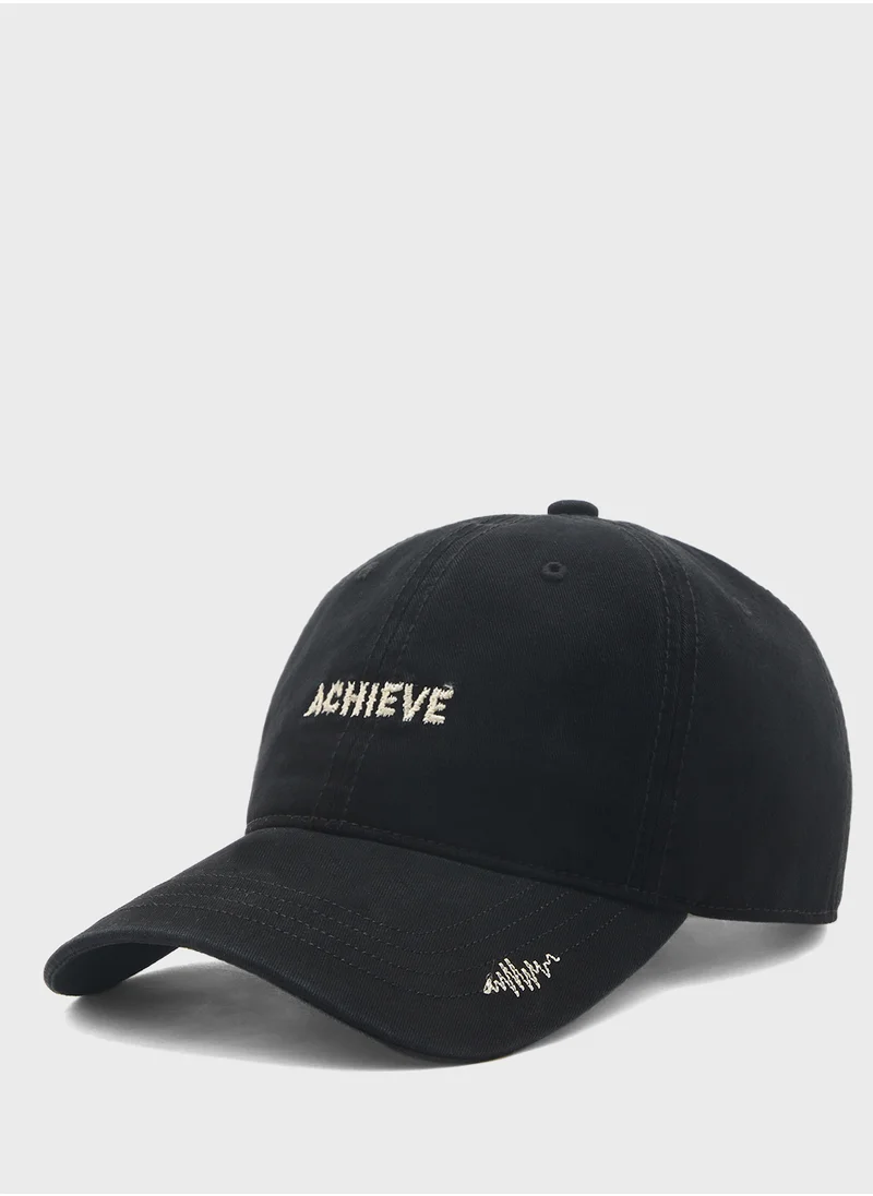 سفنتي فايف Achieve Embroidered Casual Curve Peak Cap
