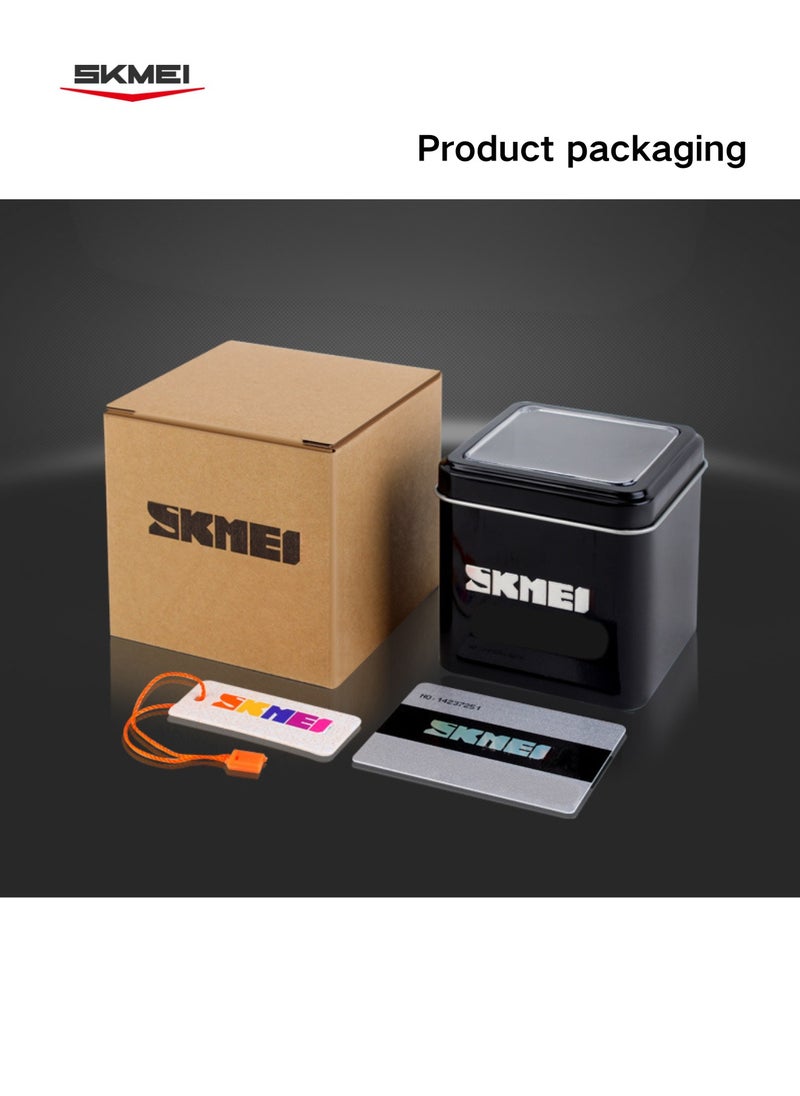 SKMEI 2389 Watch: Triple Hands Display, Stopwatch, Countdown Timer, Alarm Clock, Week Calendar, Glow in Dark, Water Resistant