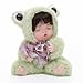 Cloveray Reborn Baby Doll 10 Inch Realistic Vinyl Sleeping Girl in Soft Green Frog Outfit Comfort Doll Gift for Girls Collectors - Image 4