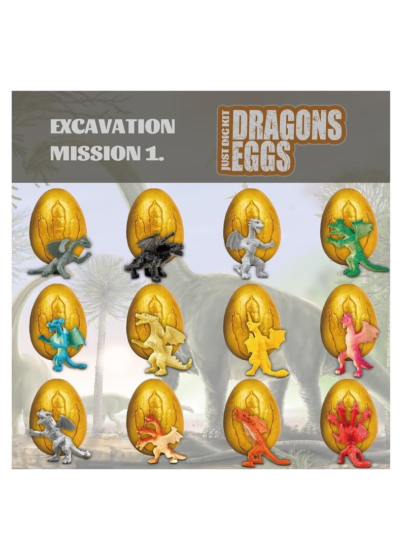 Eduman - Dragon Egg Digging Set 12 Pieces - D7245G-1 - Image 3