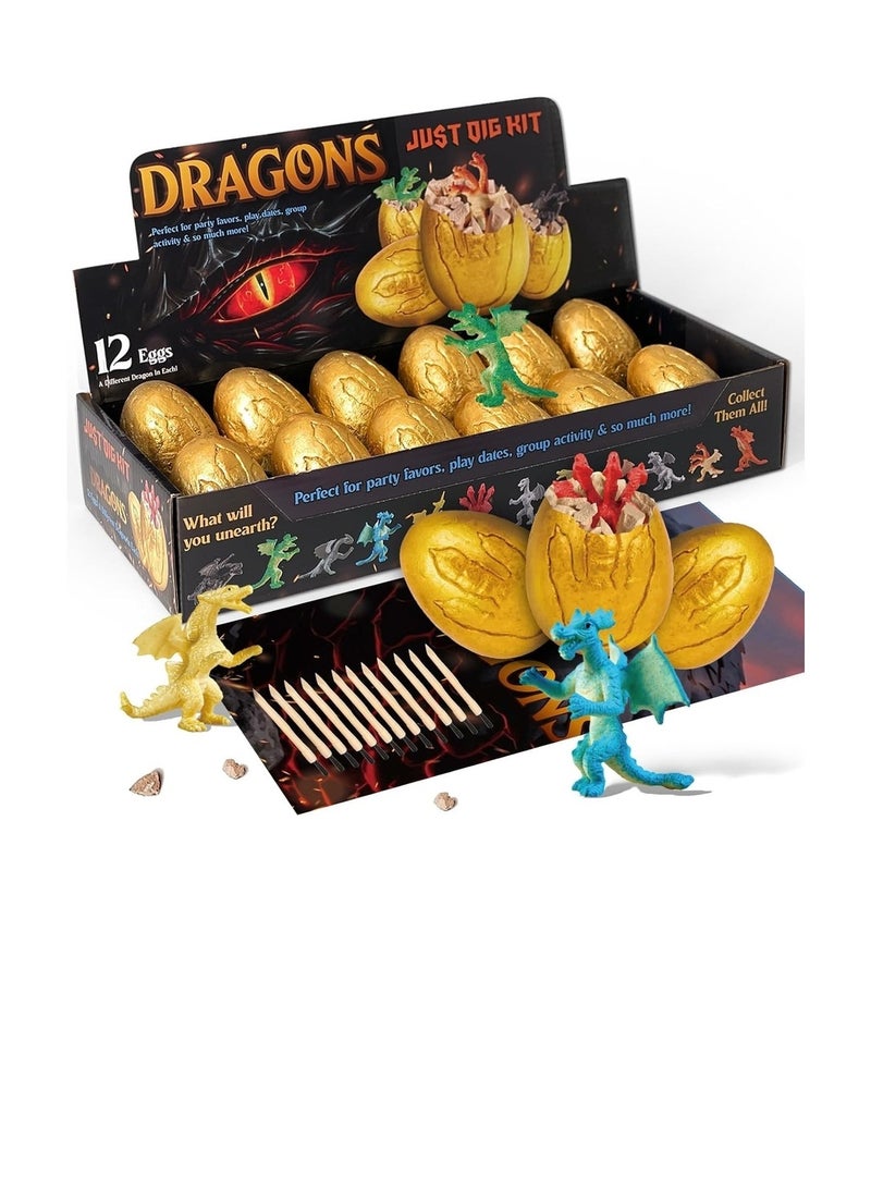 Eduman - Dragon Egg Digging Set 12 Pieces - D7245G-1 - Image 1