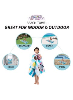 Franco Dreamworks Gabby'S Dollhouse Super Soft Cotton Bath/Pool/Beach Towel 58 In X 28 In (Official Licensed Gabby'S Dollhouse Product)  - Image 4