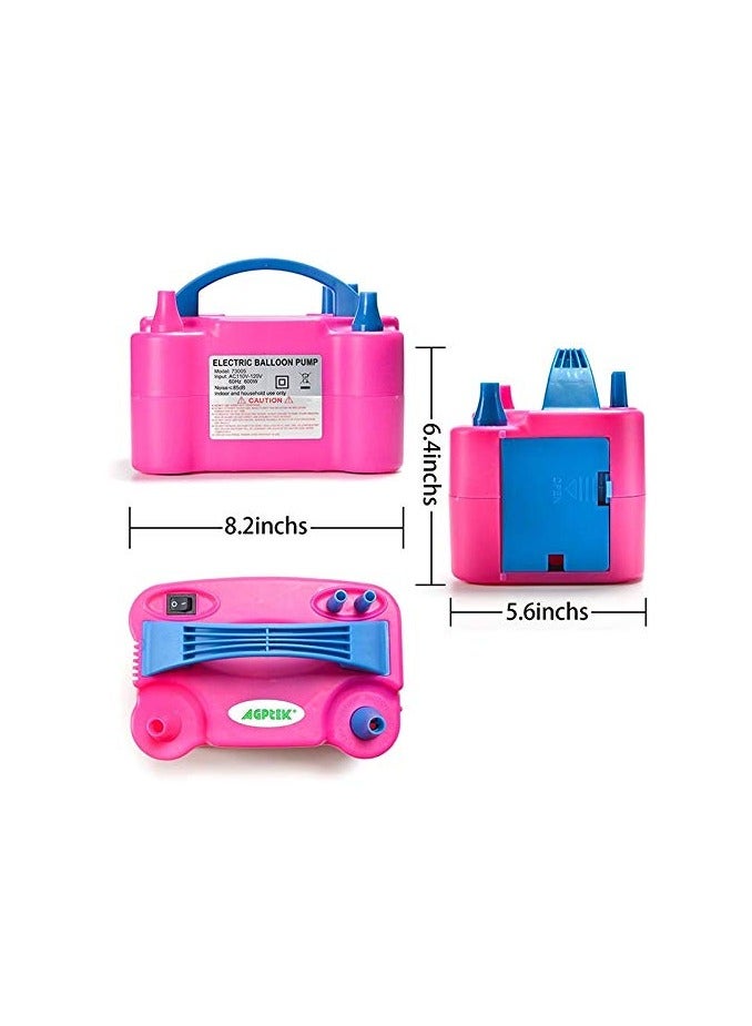 MAKS & CO. Electric Portable Balloon Pump Inflator Double Nozzle With Manual And Automatic Two Modes  - Image 4