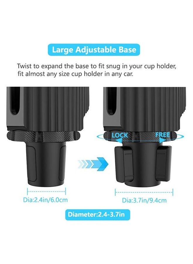 Car cup holder in addition to 1 small cup slot 1 large cup slot and a mobile holder /A02 - Image 4