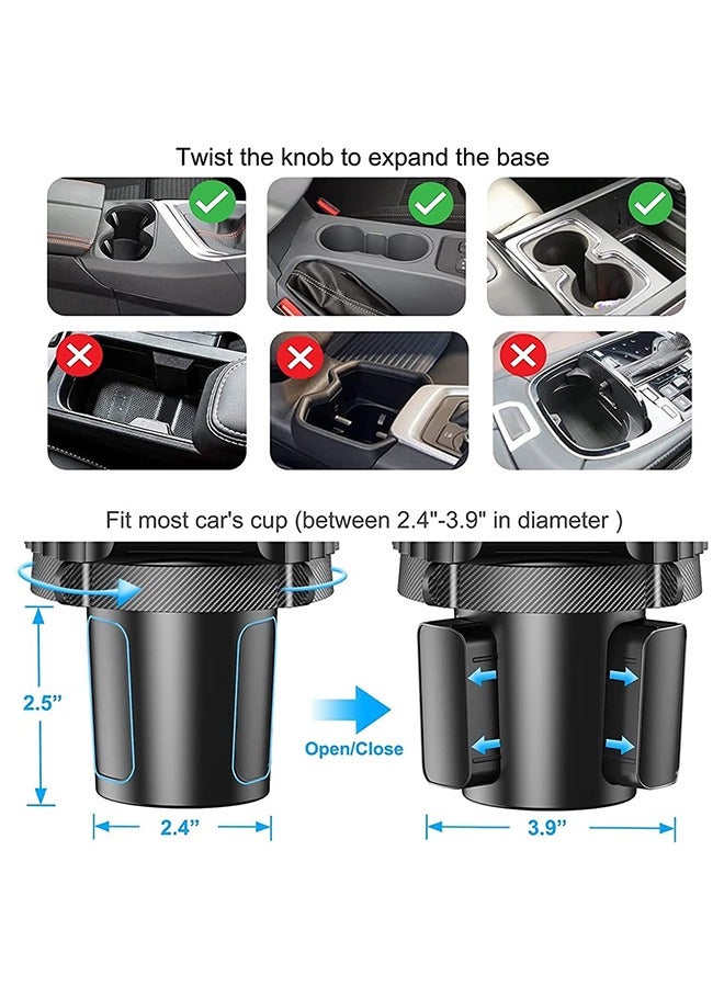 Car cup holder in addition to 1 small cup slot 1 large cup slot and a mobile holder /A02 - Image 3