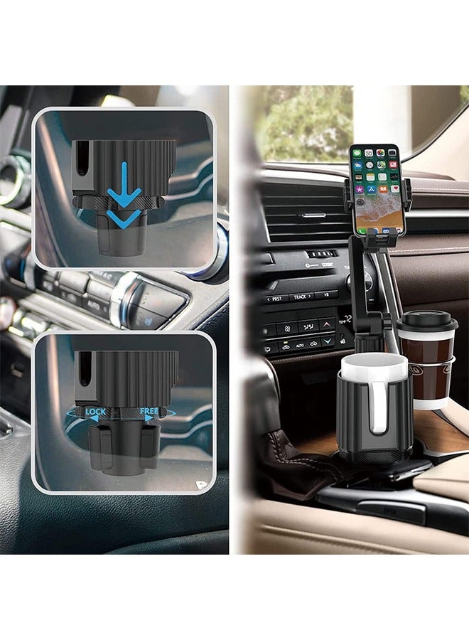 Car cup holder in addition to 1 small cup slot 1 large cup slot and a mobile holder /A02 - Image 5