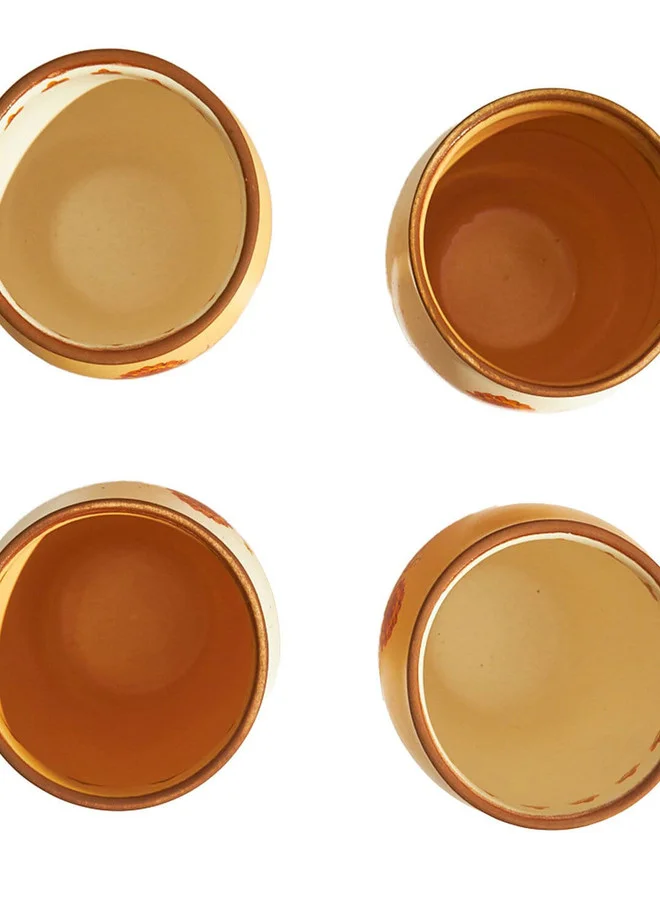 Chumbak  Marigold Kulhad - Set of 4  | Best Price UAE