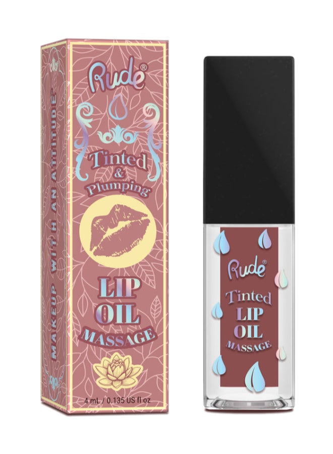 Rude Lip Oil Massage Tinted & Plumping Lip Oil- Skinship - Image 1