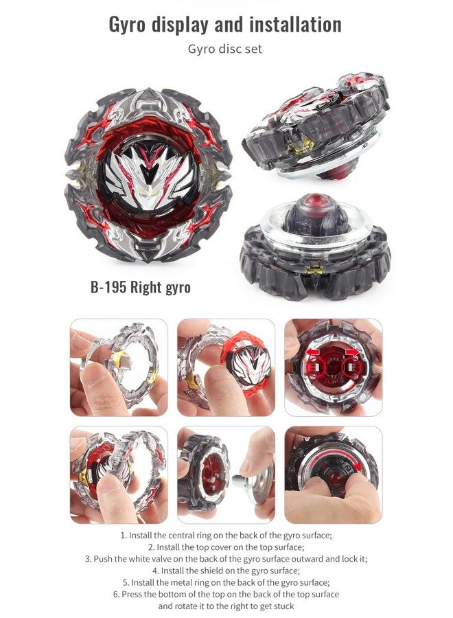 OBEST Bey Stadium Battling Top Burst B201/B195 Battling Tops Set With 2 Launchers Battle Arena With Launchers For Gyro Fighting Gifts For Kids - Image 3