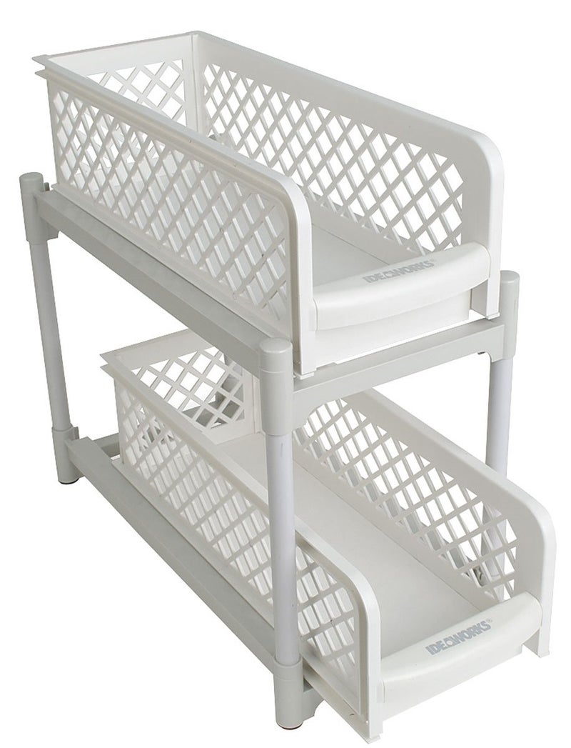 Fox Valley Traders Fox Valley Traders 2 tier Sliding Shelves One Size Fits All White 