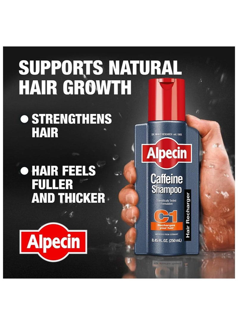 ألبيسين شامبو ألبسين C1 بالكافيين، منشط للشعر، 8.45 أونصة سائلة، 250 مل، ينشط فروة الرأس لتعزيز نمو الشعر الطبيعي، ويجعل الشعر يبدو أكثر كثافة وقوة، مستورد من ألمانيا - Image 5