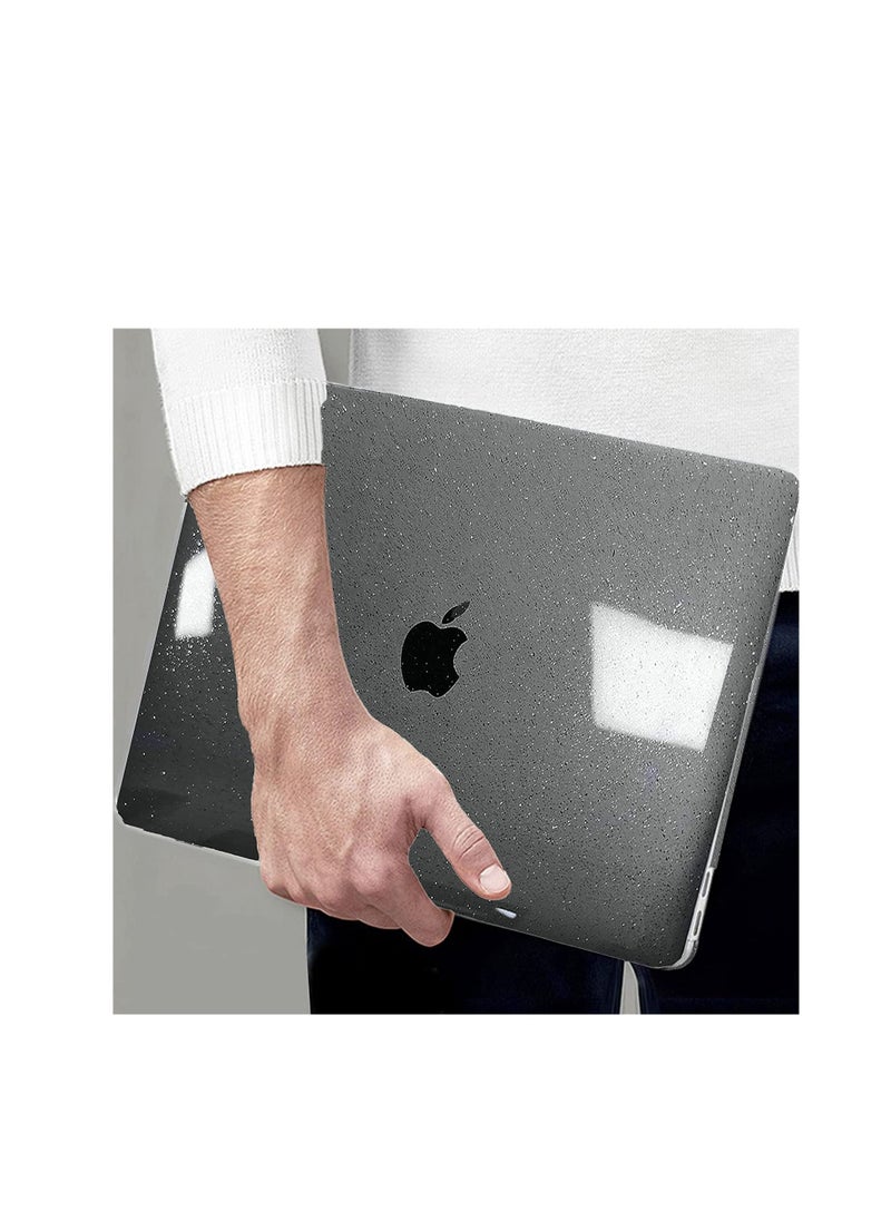 Generic - 3 in 1 Glitter Case Compatible with MacBook Pro 14 inch 2024 2023 2022 2021 Release M4 A3112/A3185/A3401 M3 A2918 A2992 M2 A2779 M1 A2442 Pro/Max, Plastic Hard Shell Case with Keyboard Cover,  Glitter Black - Image 1