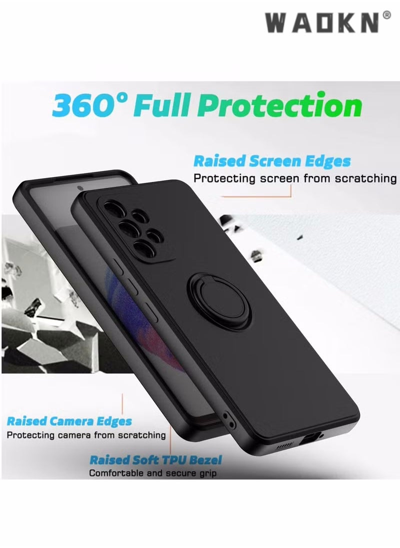 Samsung Galaxy A73 5G Case Liquid Silicone Flexible Edges Anti-scratch and Shockproof Circular Ring Support Car Magnets Black - pzsku/Z0213B62CA447887B172EZ/45/_/1699951473/bc6b3655-5b8f-4628-bf70-4fd0d92c1d2e