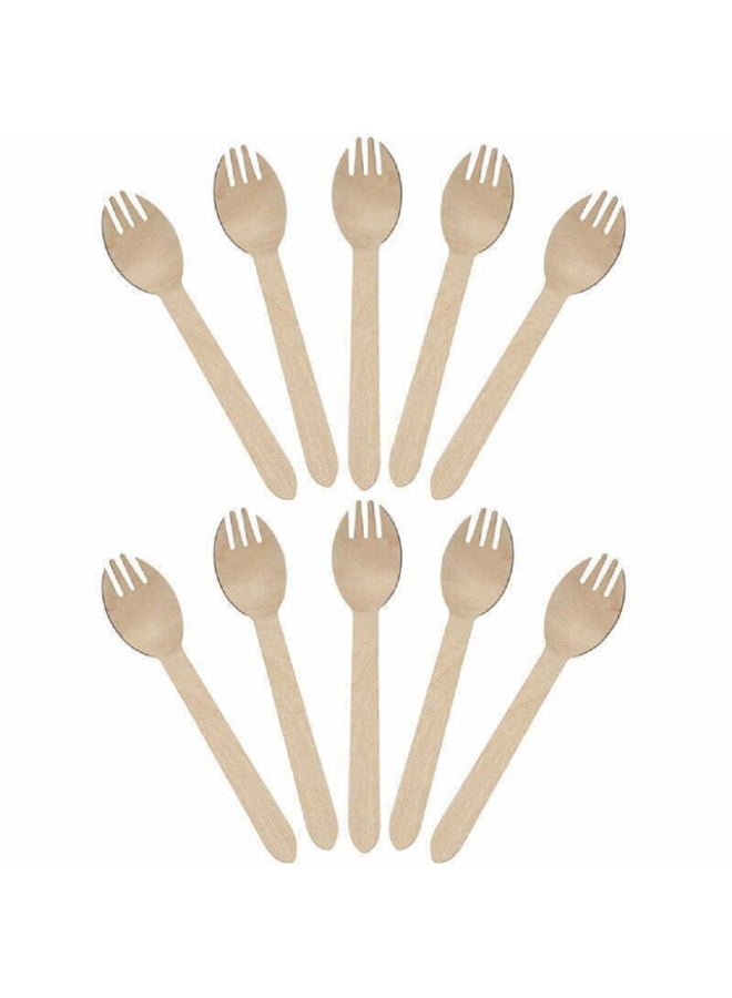 Spork, WOODEN - 25pcs, India