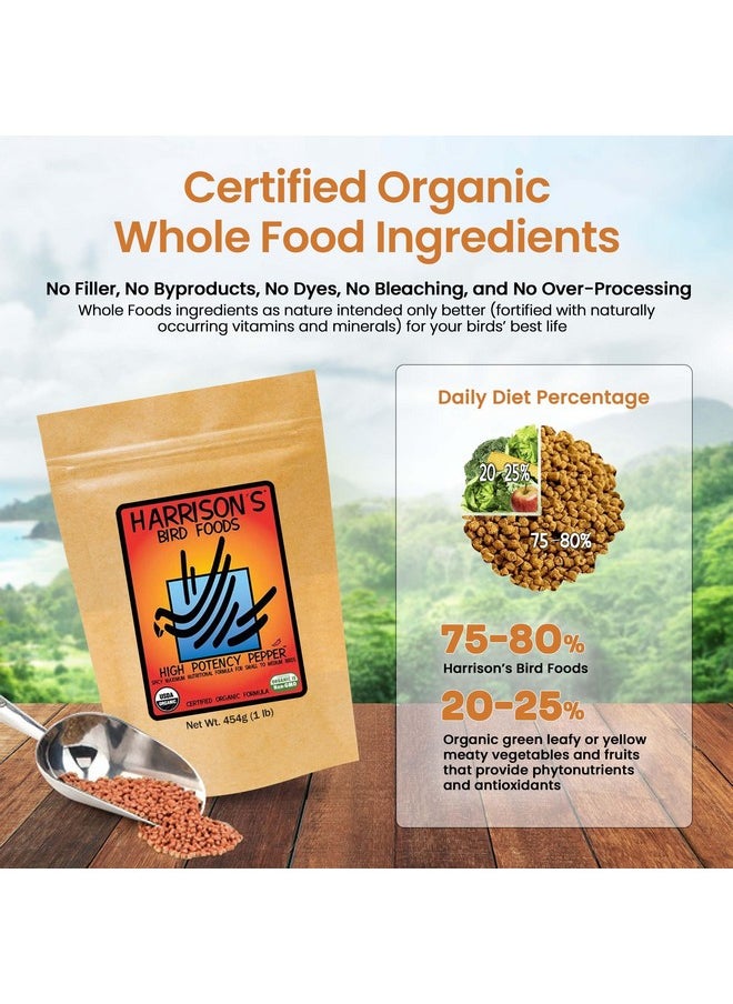 Harrison's Bird Foods Harrison's Bird Foods High Potency Pepper Certified Organic Non-GMO Formula Pet Bird Food  - Image 5