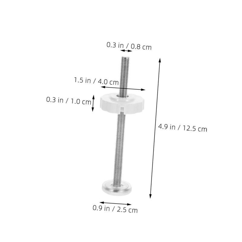 6pcs Gate Threaded Rods for Safety Door Guardrail for Banister and Stair Gates Extra Security for Pets Durable Replacement Screws - Image 2