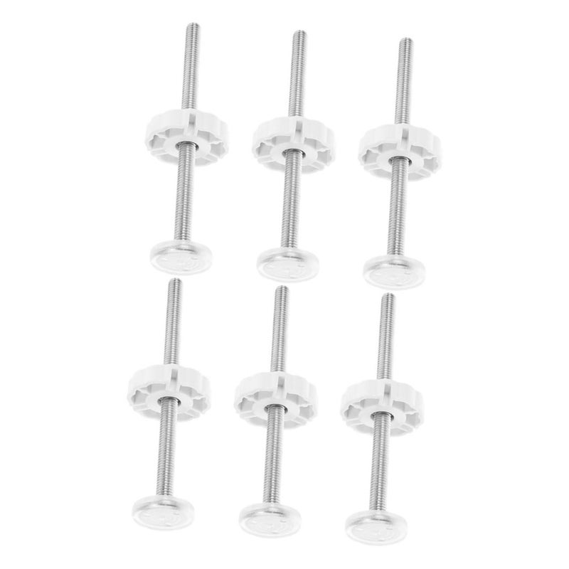 6pcs Gate Threaded Rods for Safety Door Guardrail for Banister and Stair Gates Extra Security for Pets Durable Replacement Screws - Image 1