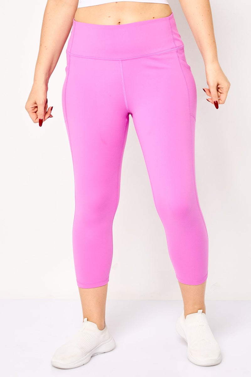 GAP Women Sportswear Fit Training Leggings, Pink - Image 1