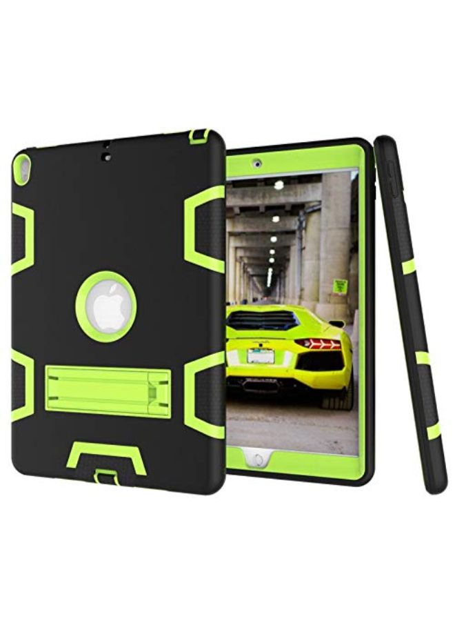 NIBEMINENT Kickstand Hybrid Case Cover For Apple iPad Series (2017) Green/Black  - Image 4