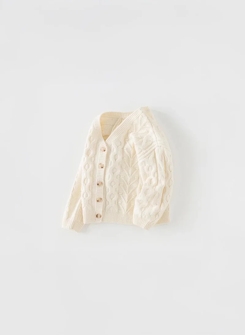 Dave & Bella Off White Cardigan