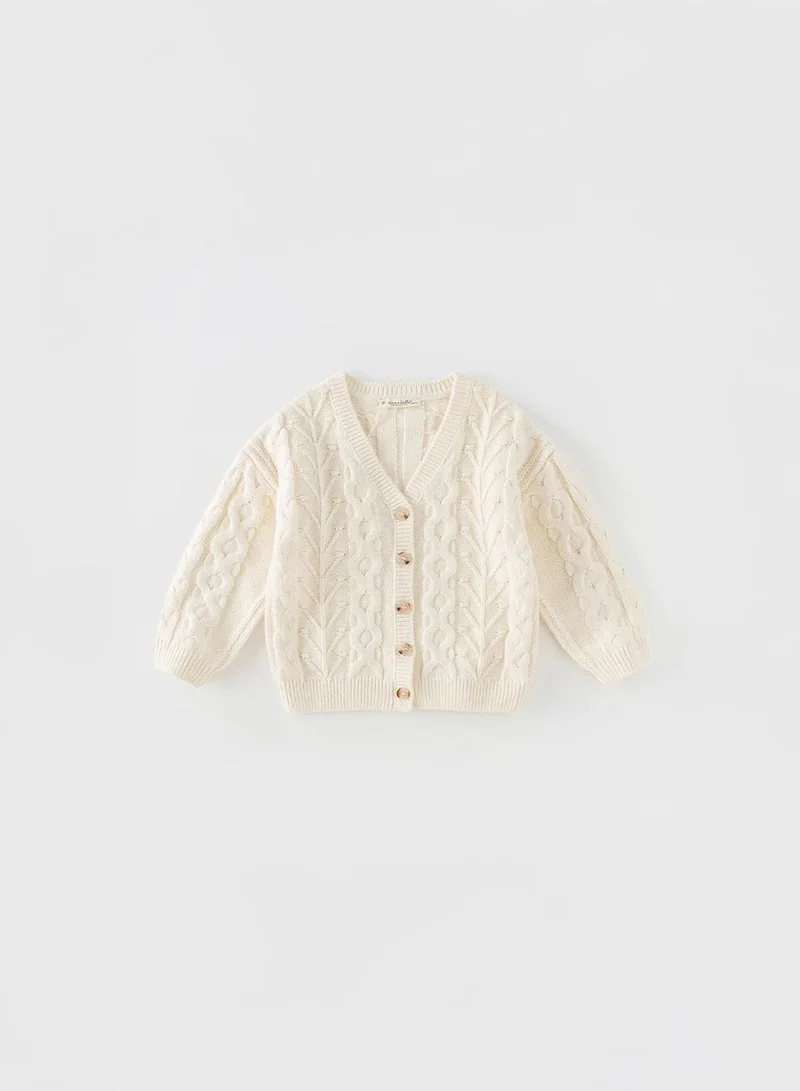 Dave & Bella Off White Cardigan