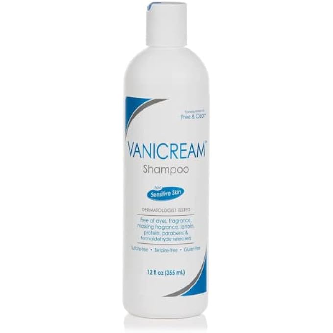 Vanicream FREE & CLEAR HAIR SHAMPOO | FRAGRANCE, GLUTEN AND SULFATE FREE | FOR SENSITIVE SKIN | 12 OUNCE - Image 1