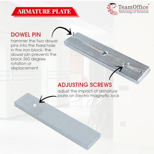 Team Office Single Leaf 600LBS Electro Magnetic Lock(2 Wire) - Image 3