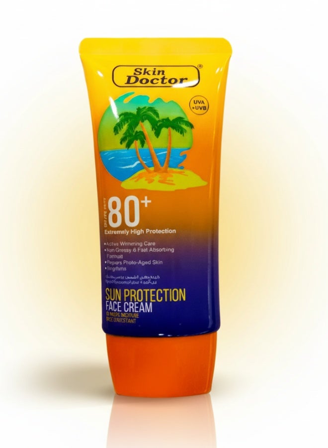 Skin Doctor Very High Protection 80 Plus Sun Protection Face Cream 50 g 48 Hours Moisture Water Resistant Sunscreen for All Skin Types - Image 2