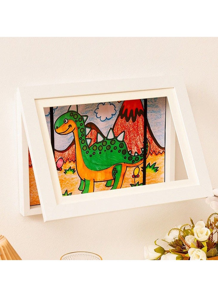 KUYING Flip Solid Wood Photo Frame With Magnetic Suction Frame  - Image 1