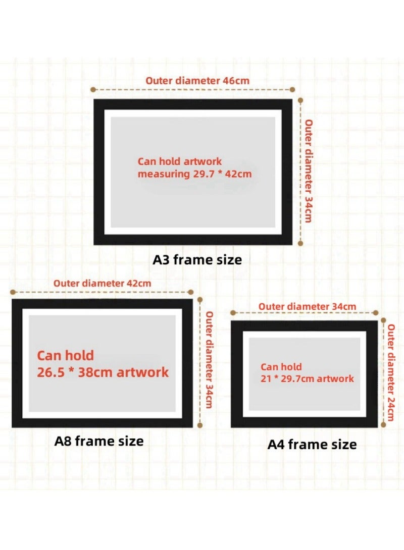 KUYING Flip Solid Wood Photo Frame With Magnetic Suction Frame  - Image 2