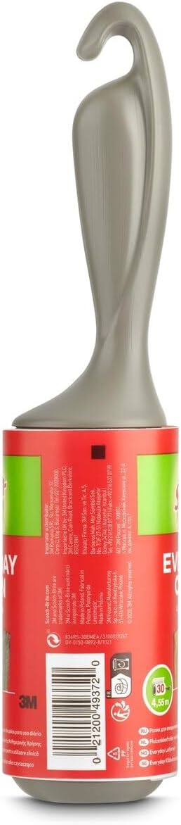 Scotch Brite أسطوانة لاصقة سكوتش-برايت لتنظيف الملابس 836RS-30، مثالية للملابس والأقمشة، 1 وحدة/عبوة - Image 2