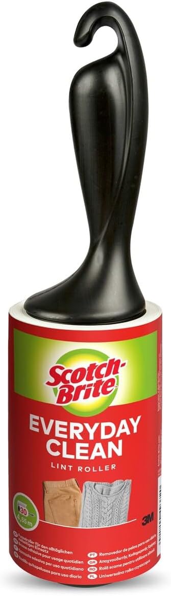 Scotch Brite أسطوانة لاصقة سكوتش-برايت لتنظيف الملابس 836RS-30، مثالية للملابس والأقمشة، 1 وحدة/عبوة - Image 1