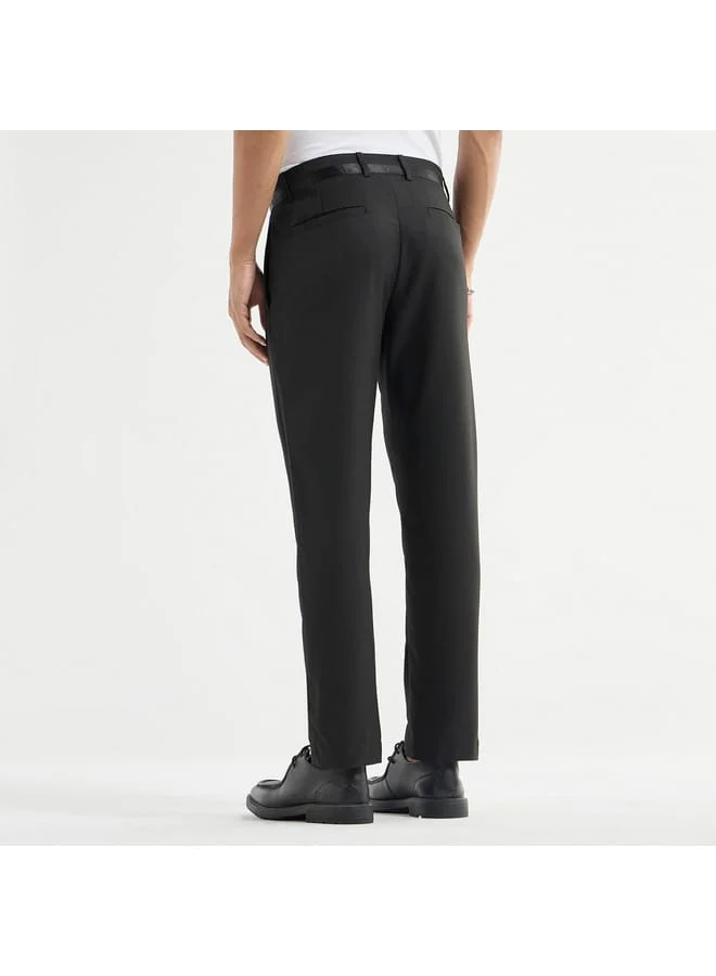 Splash FAV Solid Regular Fit Pants with Flexi Waist and Pockets