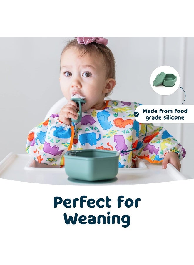 Tiny Twinkle Silicone Suction Bowl with Lid for Baby and Toddler - Image 4