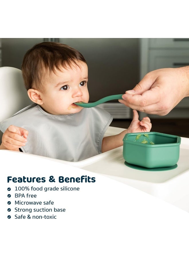 Tiny Twinkle Silicone Suction Bowl with Lid for Baby and Toddler - Image 3