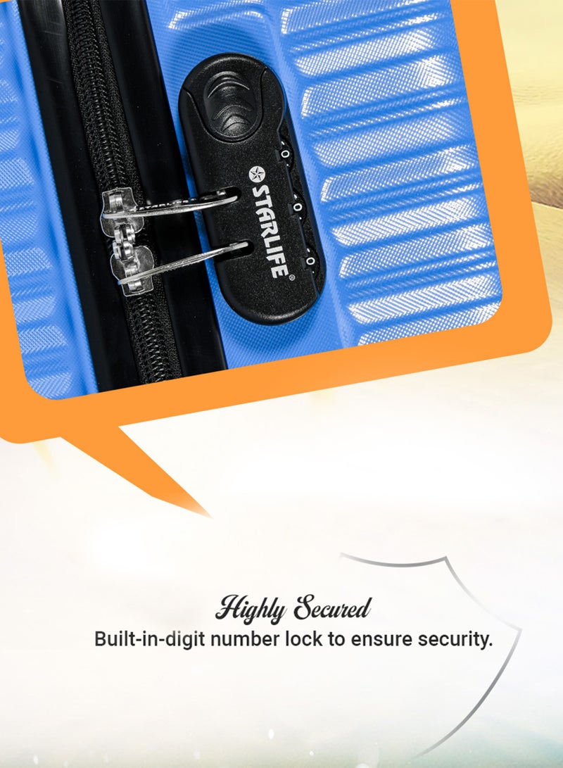 ستار لايف مجموعة حقائب سفر مكونة من 4 قطع من حقائب أمتعة السفر ذات الجانب الصلب من مادة ABS - Image 3