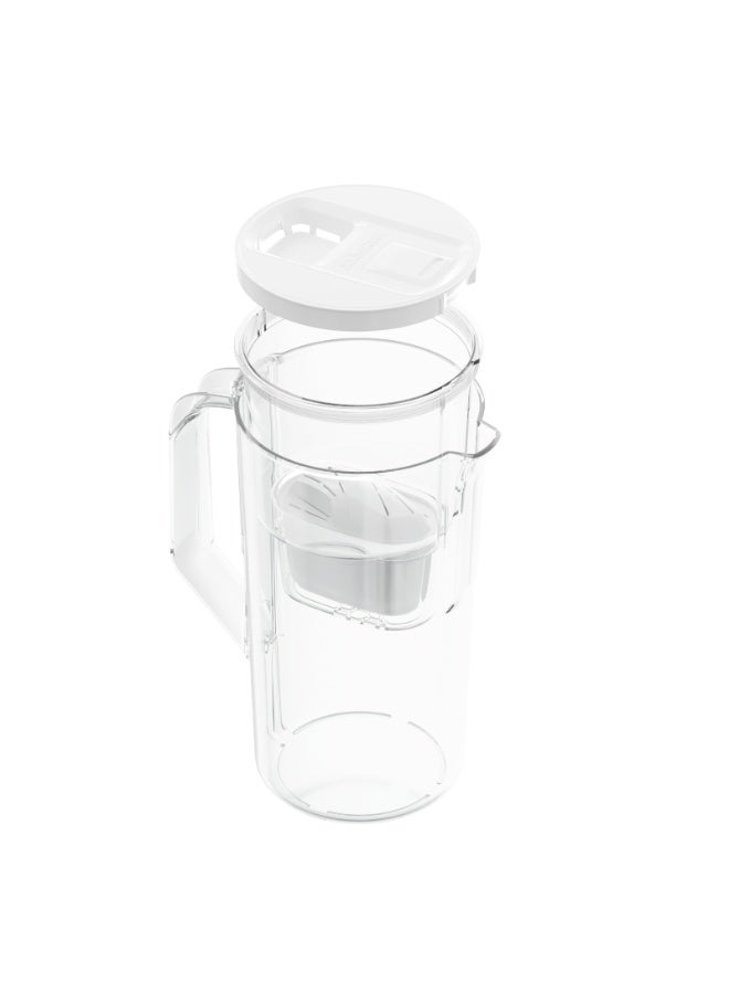 إبريق فلترة مياه ويسبر D1 سوليد FutureFlow سعة 2.8 لتر – أبيض، من سلسلة AquaMax، يشمل خرطوشة فلتر واحدة - Image 4