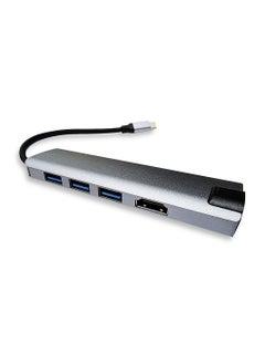 Generic High Quality 6 in 1 USB Type C Multi Converter Hub Docking Station Compatible with USB 3.0 and USB 1.1/2.0 Specifications Fast Transfer for Laptop/PC  - Image 2